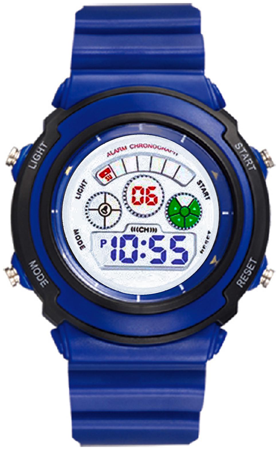 

Time Up Digital Alarm Function WaterProof BackLight Watch for Boys Girls