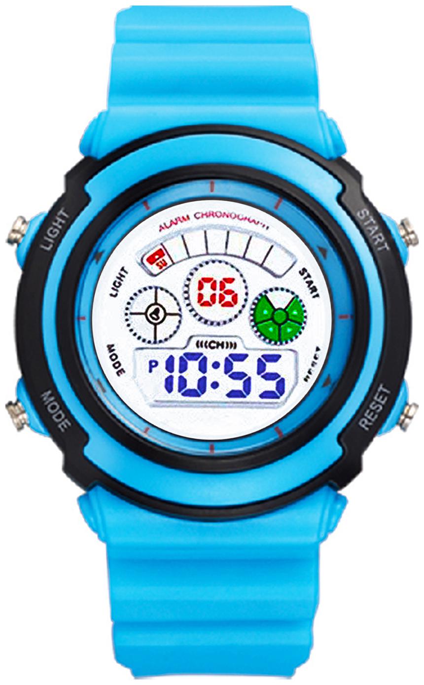 

Time Up Digital Alarm Function WaterProof BackLight Watch for Boys Girls