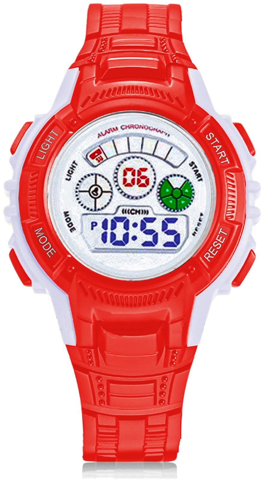 

Time Up Digital Alarm Function WaterProof BackLight Watch for Boys Girls