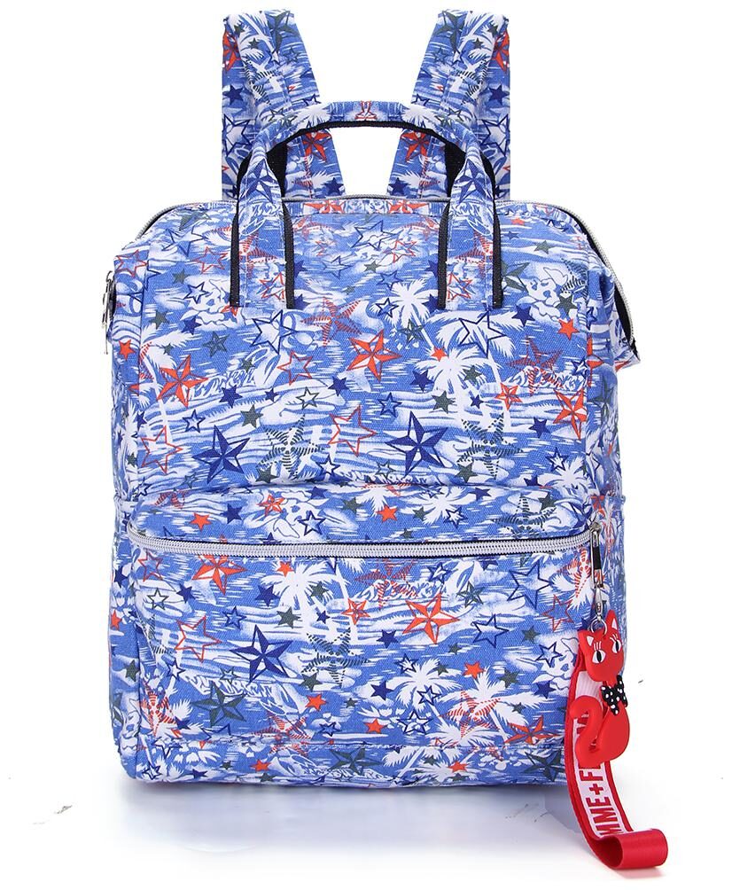 

Tinytot Blue School College Travel Backpack for Girls Capacity 18 L