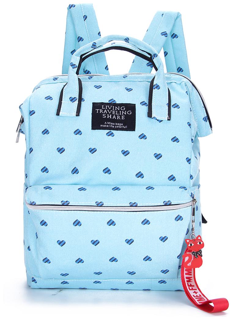 

Tinytot Light Blue School College Travel Backpack for Girls Capacity 18 L