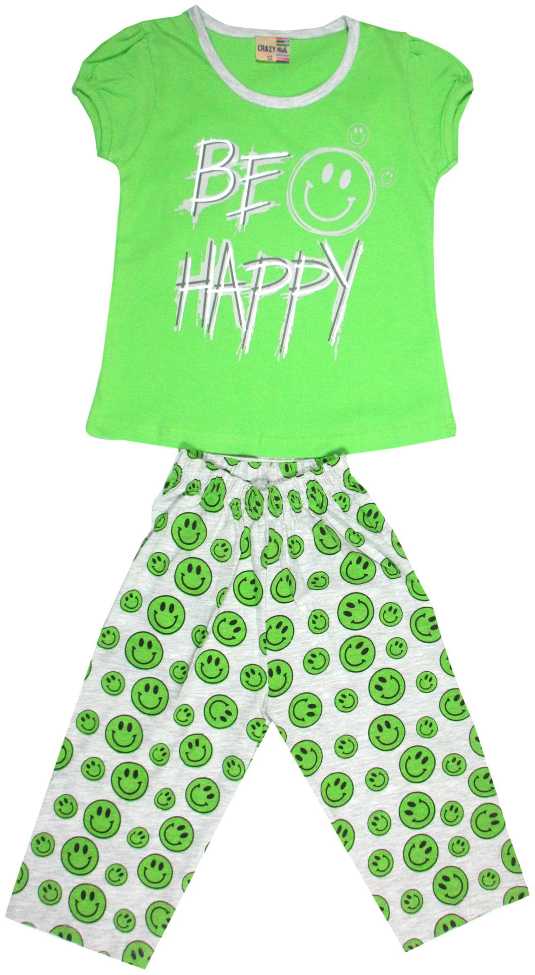 

Todd N Teen Girls Round Neck Soft Cotton Casual Green Regular Fit T-Shirt with Pants For 9 to 10 Years