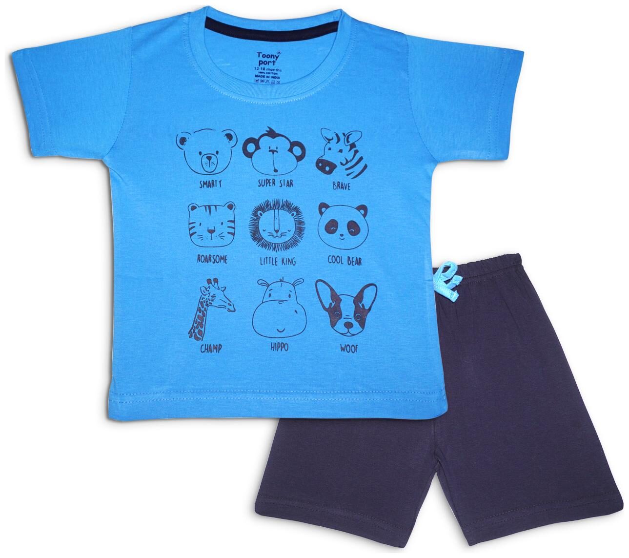 

TOONYPORT Baby boy Top bottom set - Blue