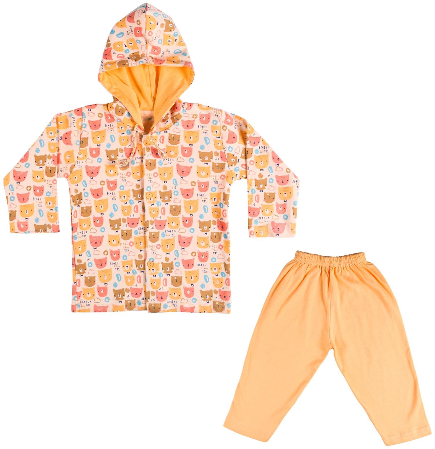 

TOONYPORT Unisex Top bottom set - Orange