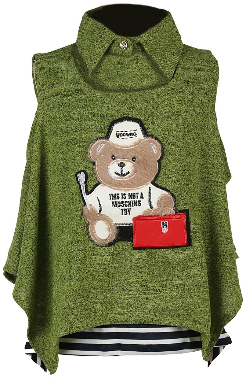 

TOONYPORT Cotton blend Printed Top for Baby Girl - Green