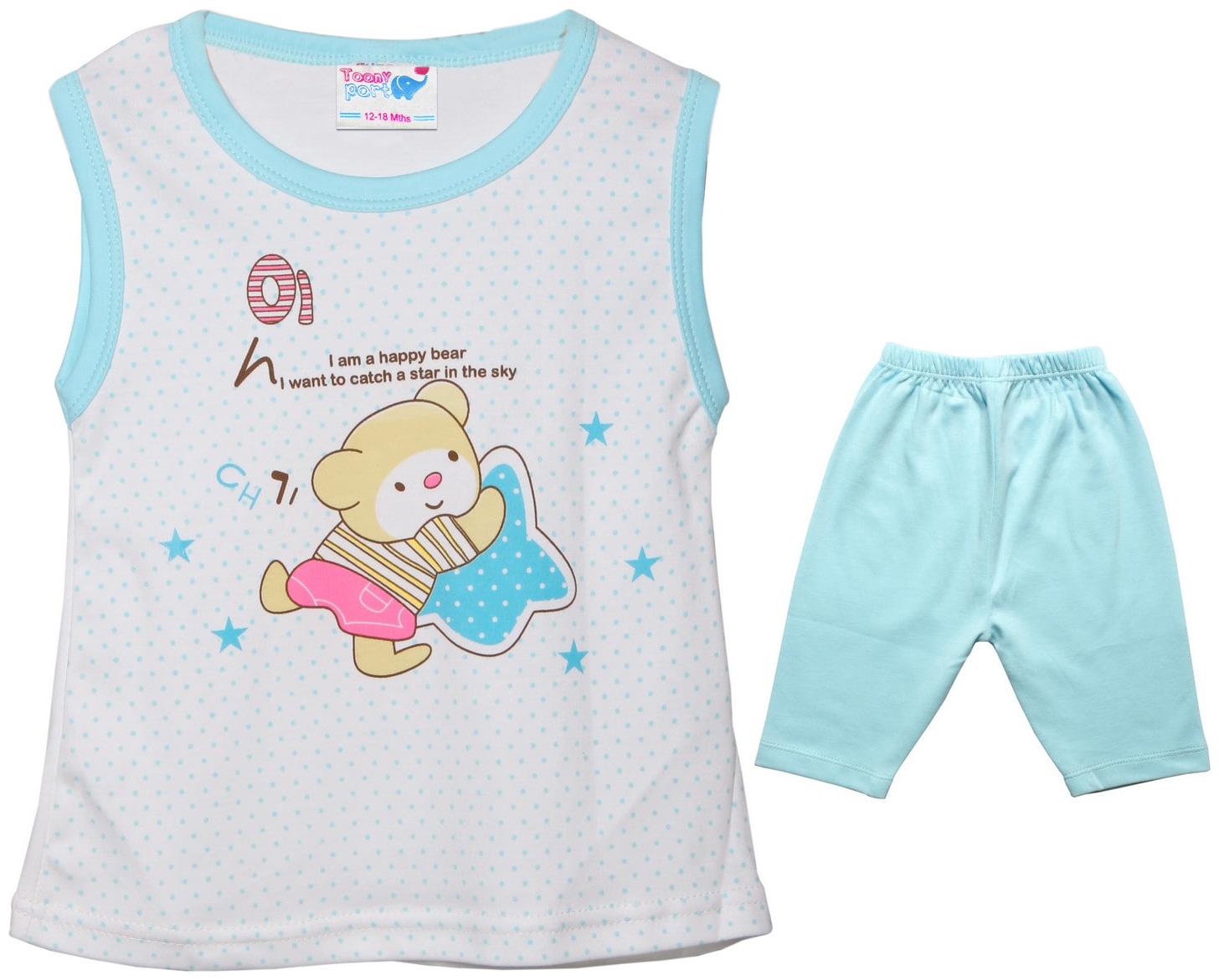

TOONYPORT Baby girl Top bottom set - Blue