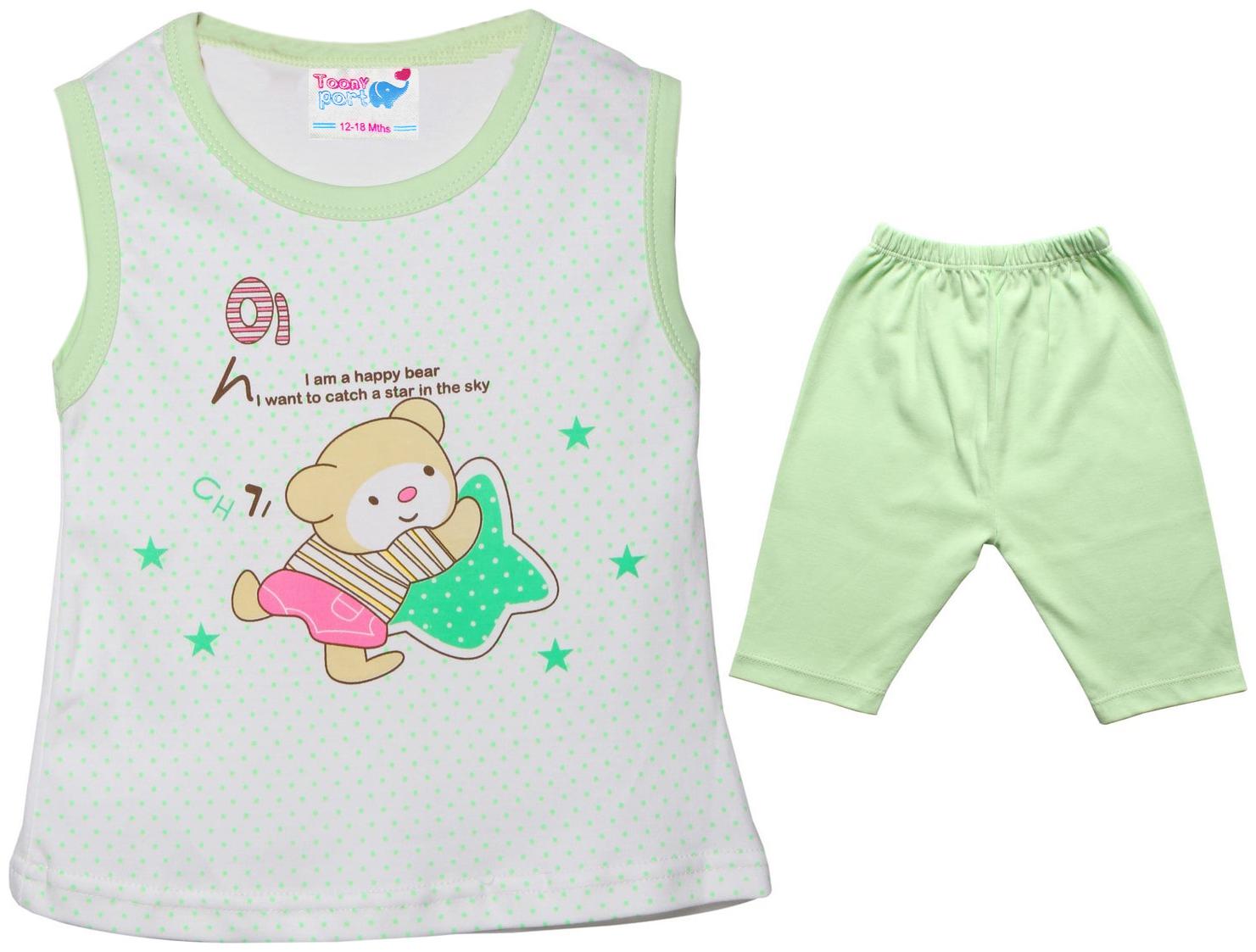 

TOONYPORT Baby girl Top bottom set - Green