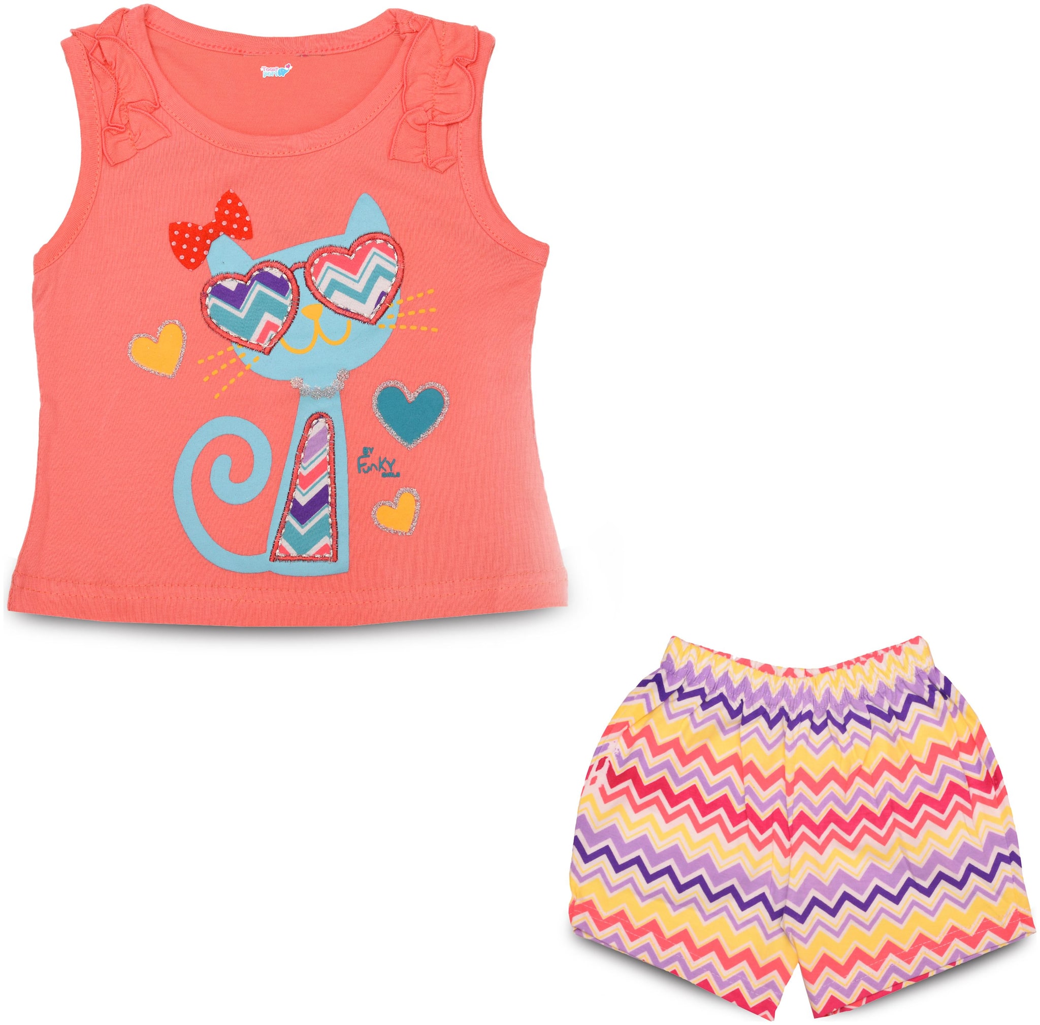 

TOONYPORT Baby girl Top bottom set - Pink