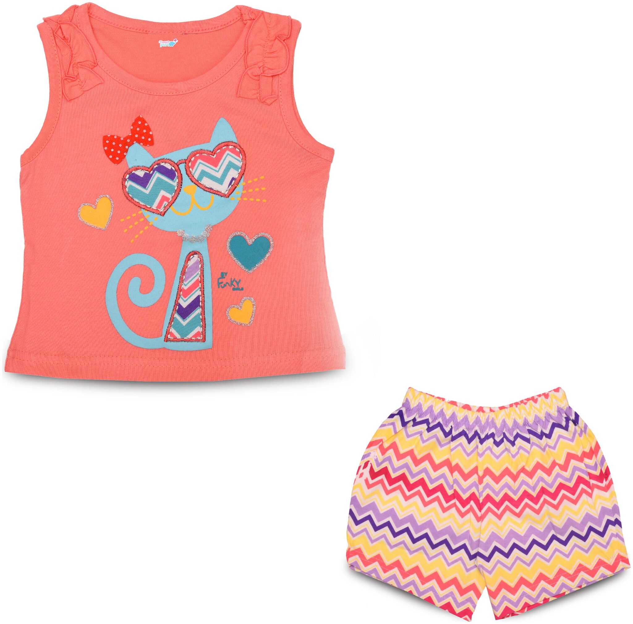 

TOONYPORT Baby girl Top bottom set - Pink