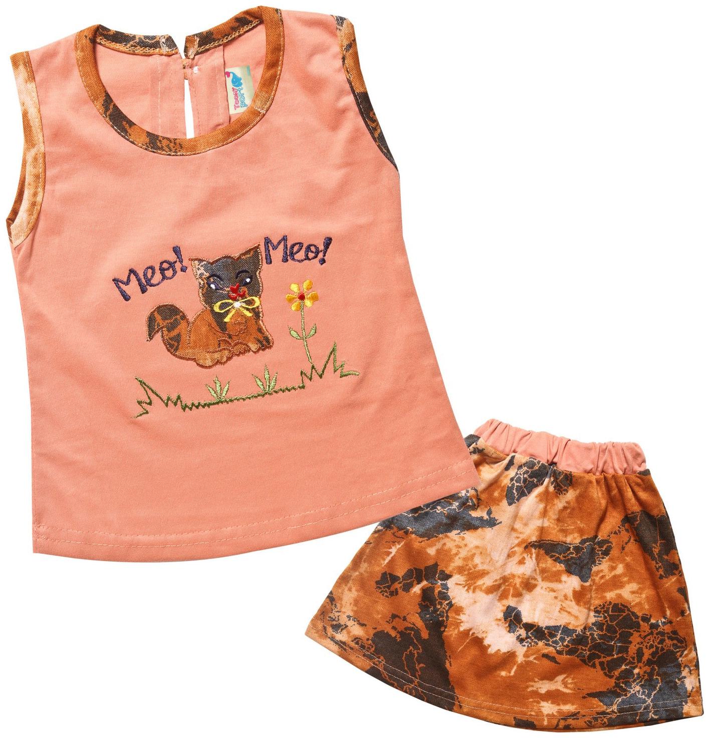 

TOONYPORT Baby girl Top bottom set - Orange