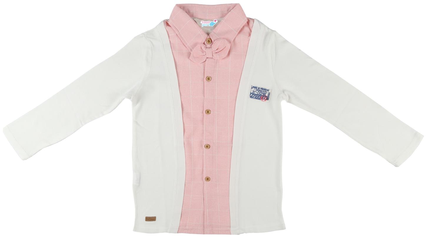 

TOONYPORT Boy Cotton blend Printed Shirt Pink