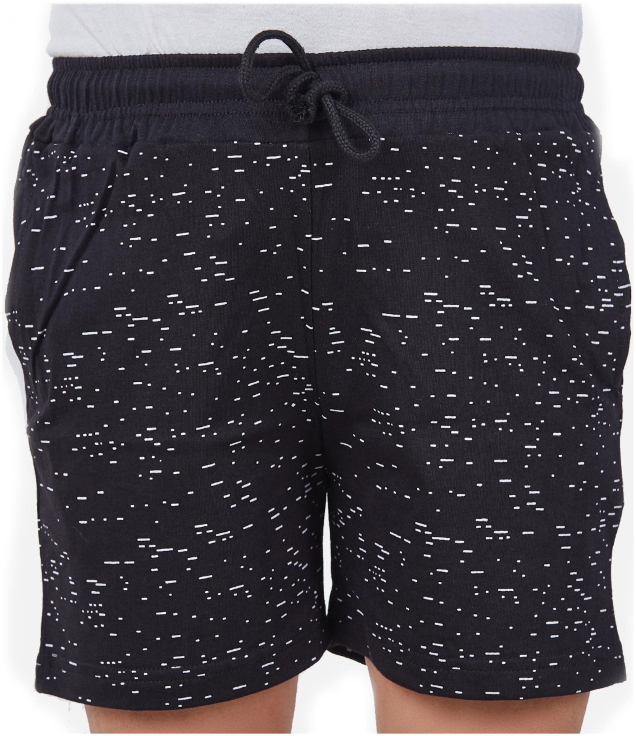 

TOONYPORT Boy Printed Shorts 3 4ths - Black
