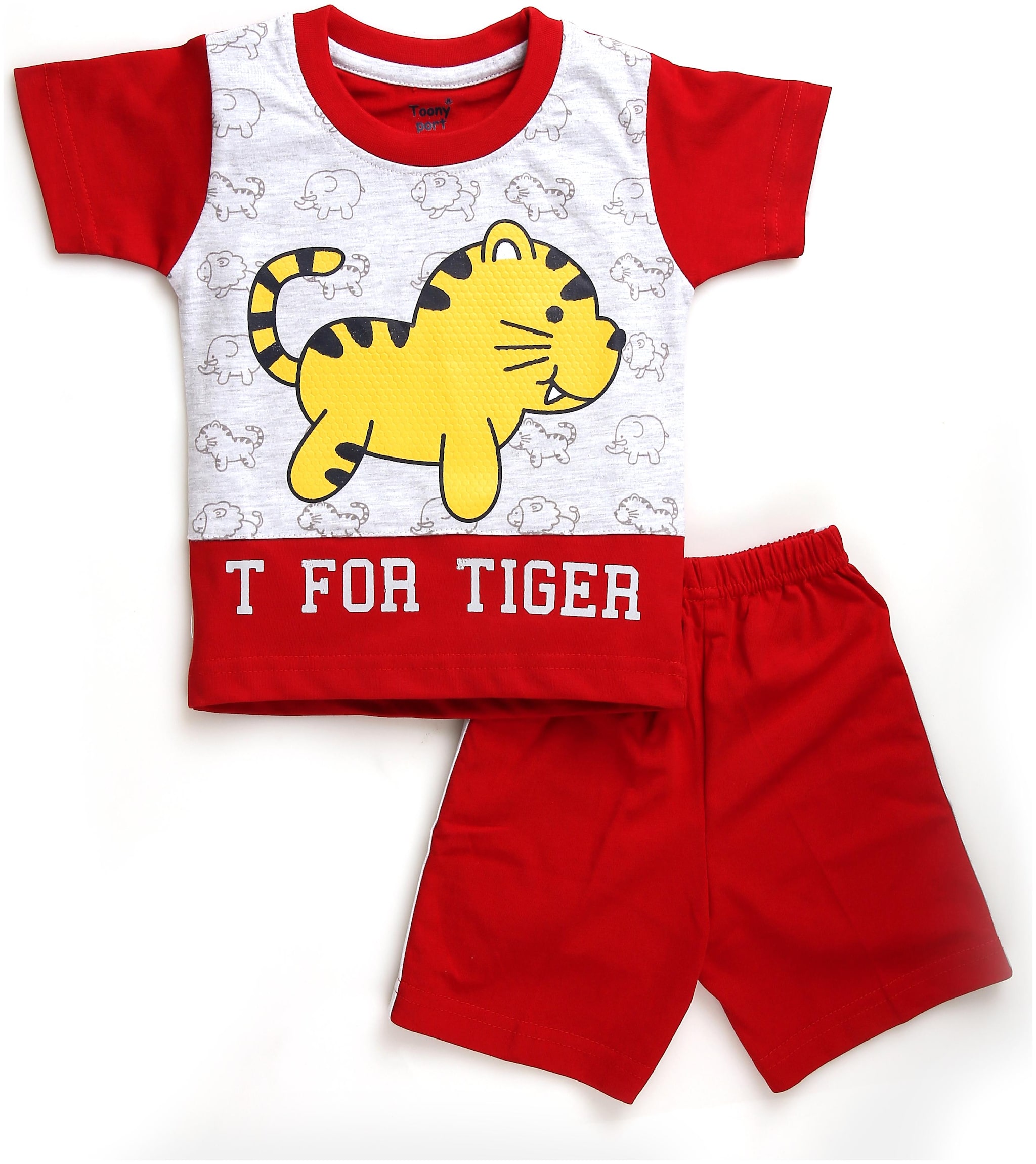 

TOONYPORT Baby boy Top bottom set - Red