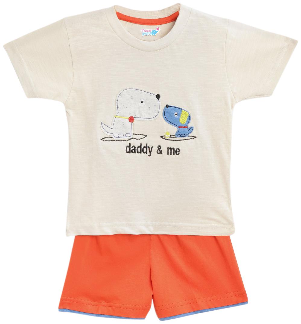 

TOONYPORT Baby boy Top bottom set - Cream Orange