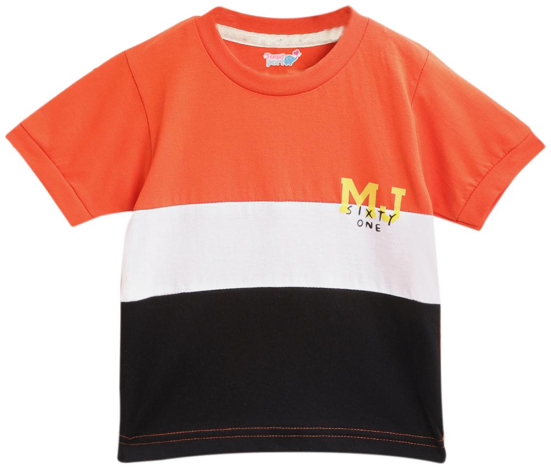

TOONYPORT Cotton blend Colorblocked T shirt for Baby Boy - Multi