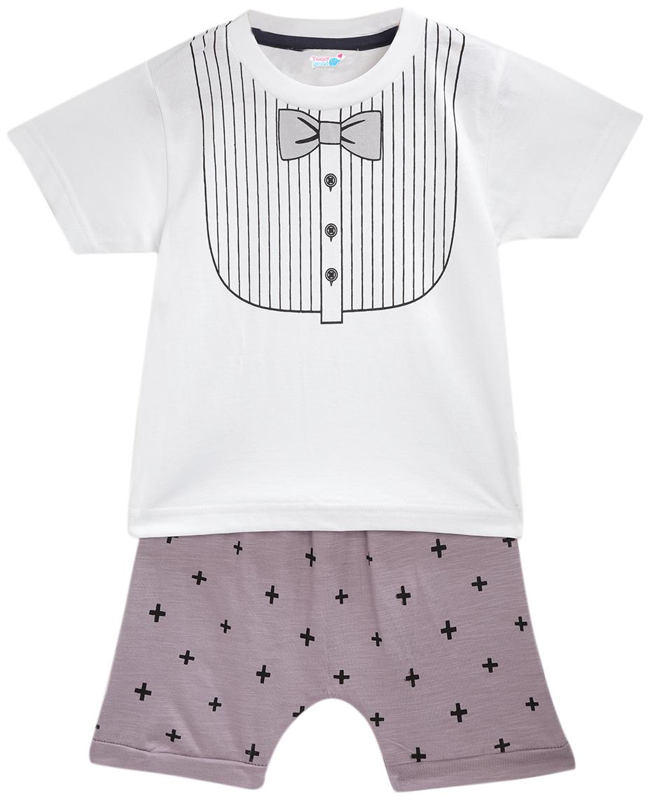 

TOONYPORT Baby boy Top bottom set - Grey White