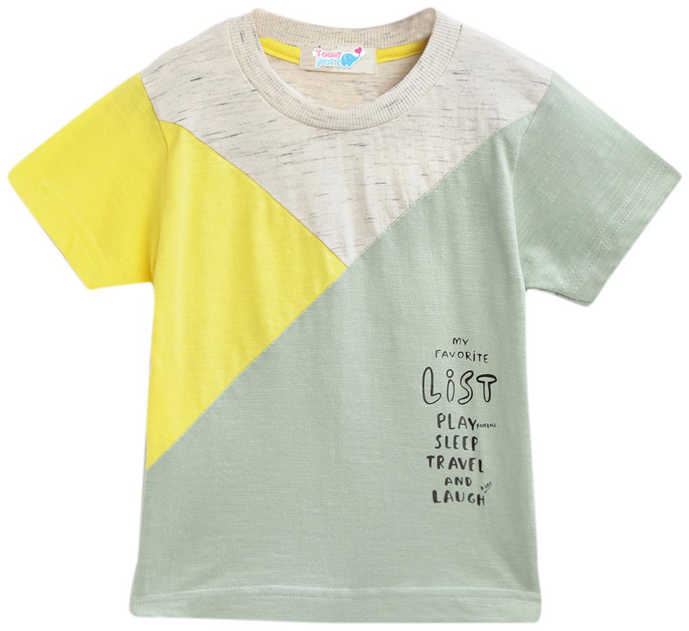

TOONYPORT Cotton blend Colorblocked T shirt for Baby Boy - Multi