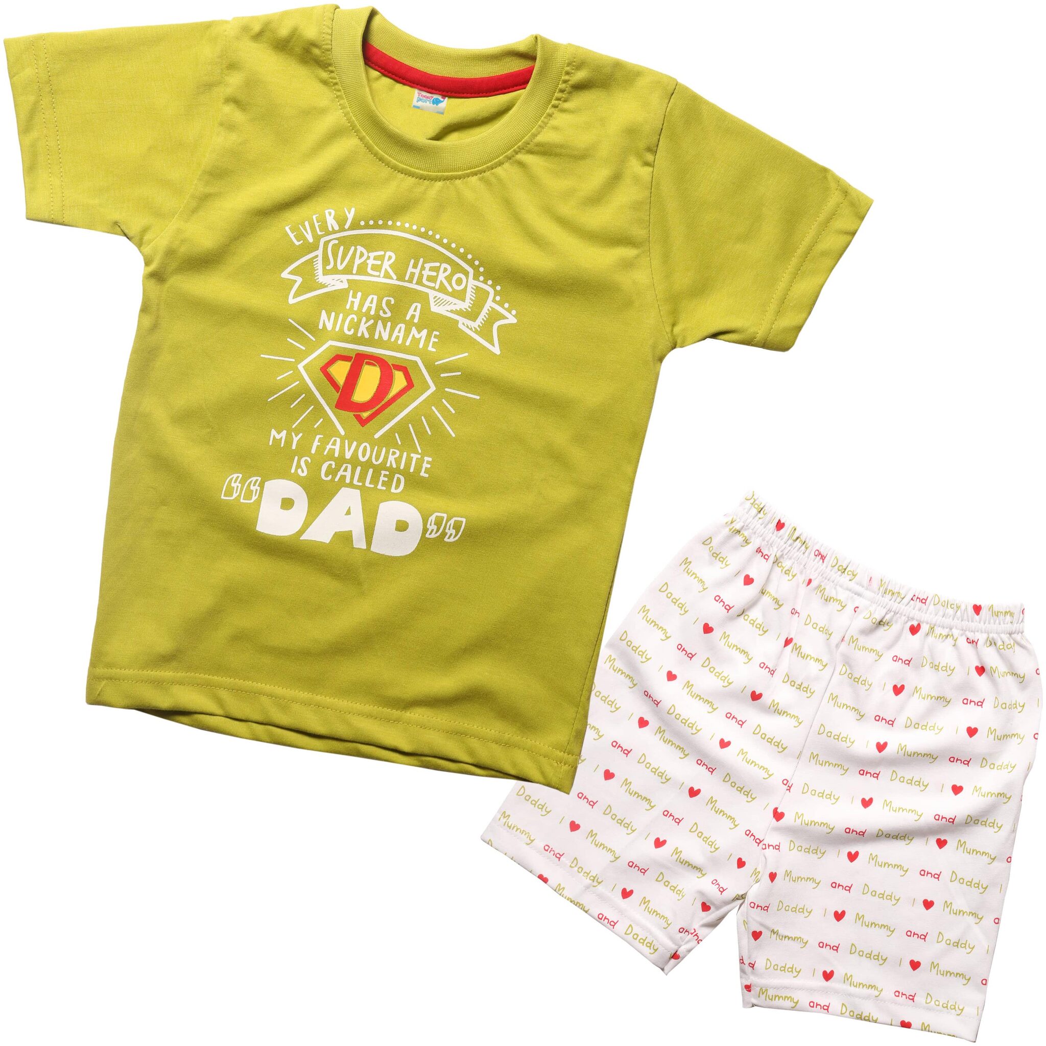 

TOONYPORT Baby boy Top bottom set - Green White