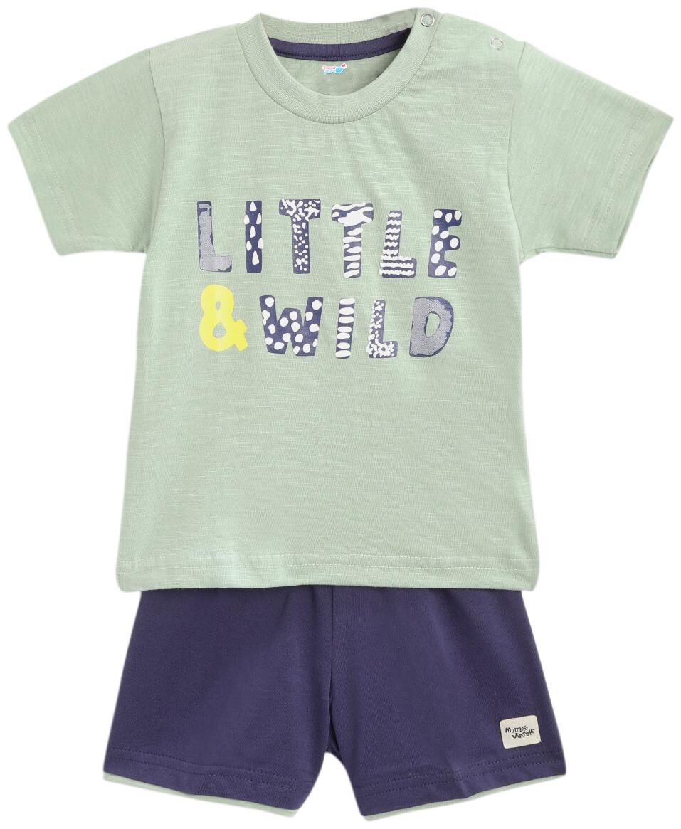 

TOONYPORT Baby boy Top bottom set - Green Blue