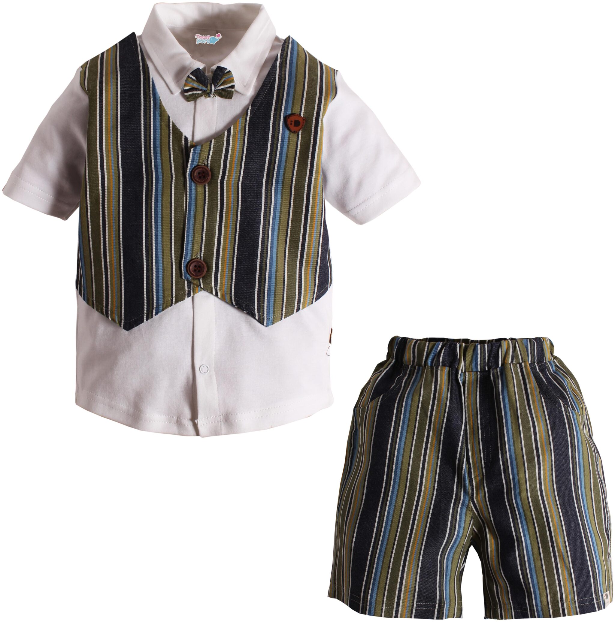 

TOONYPORT Baby boy Top bottom set - Multi