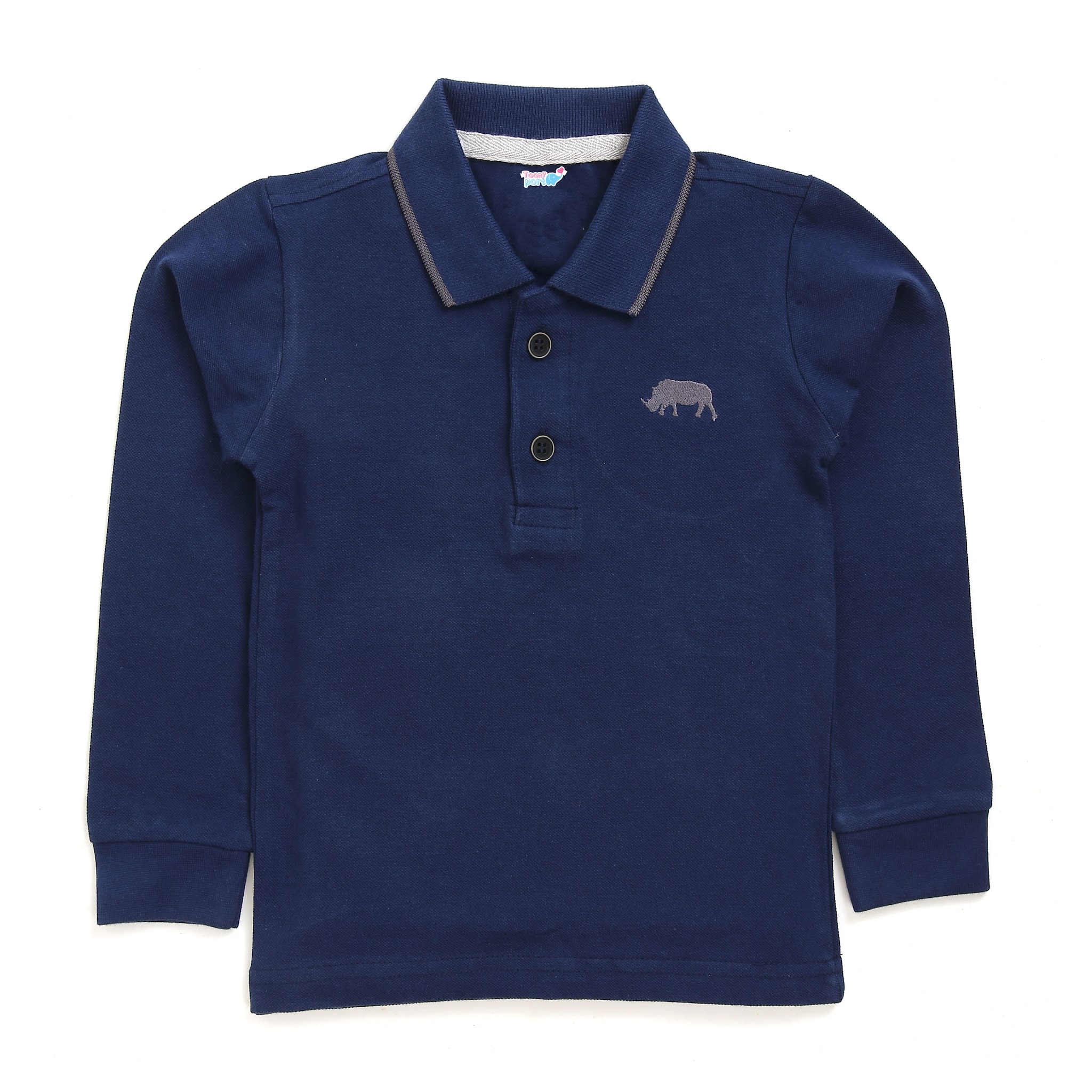

TOONYPORT Cotton Solid T shirt for Baby Boy - Blue
