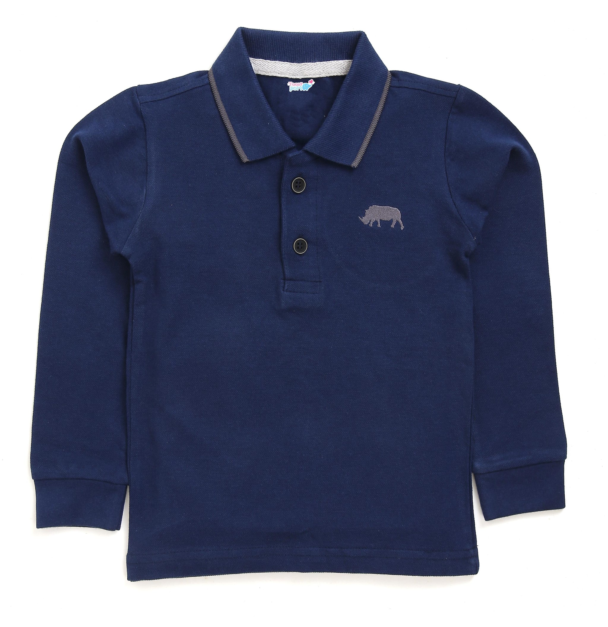 

TOONYPORT Boy Cotton blend Solid T-shirt - Blue