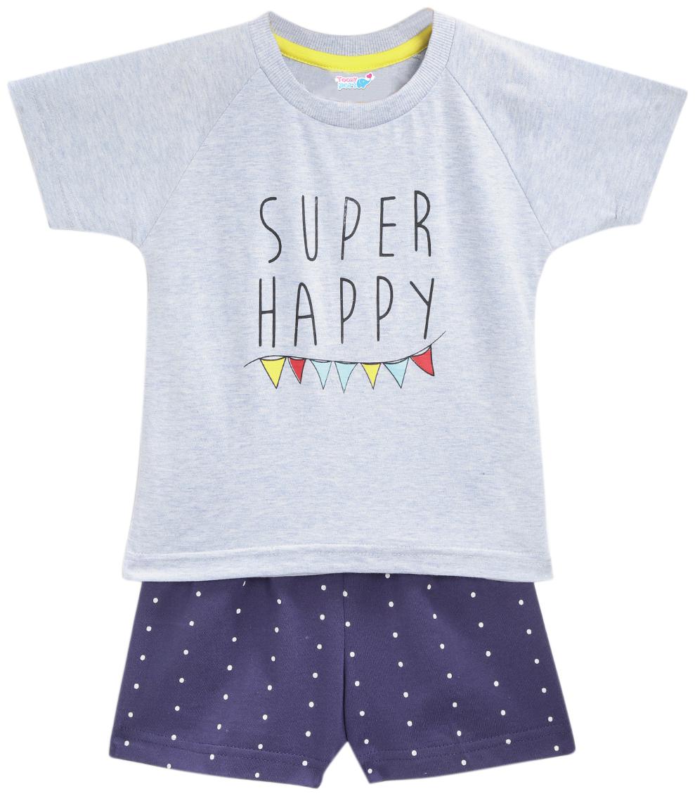 

TOONYPORT Baby boy Top bottom set - Blue Grey