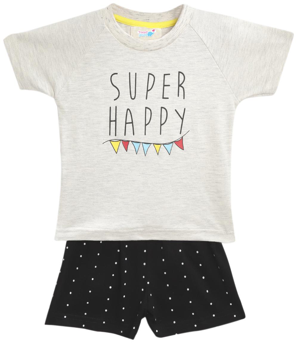 

TOONYPORT Baby boy Top bottom set - Grey Black