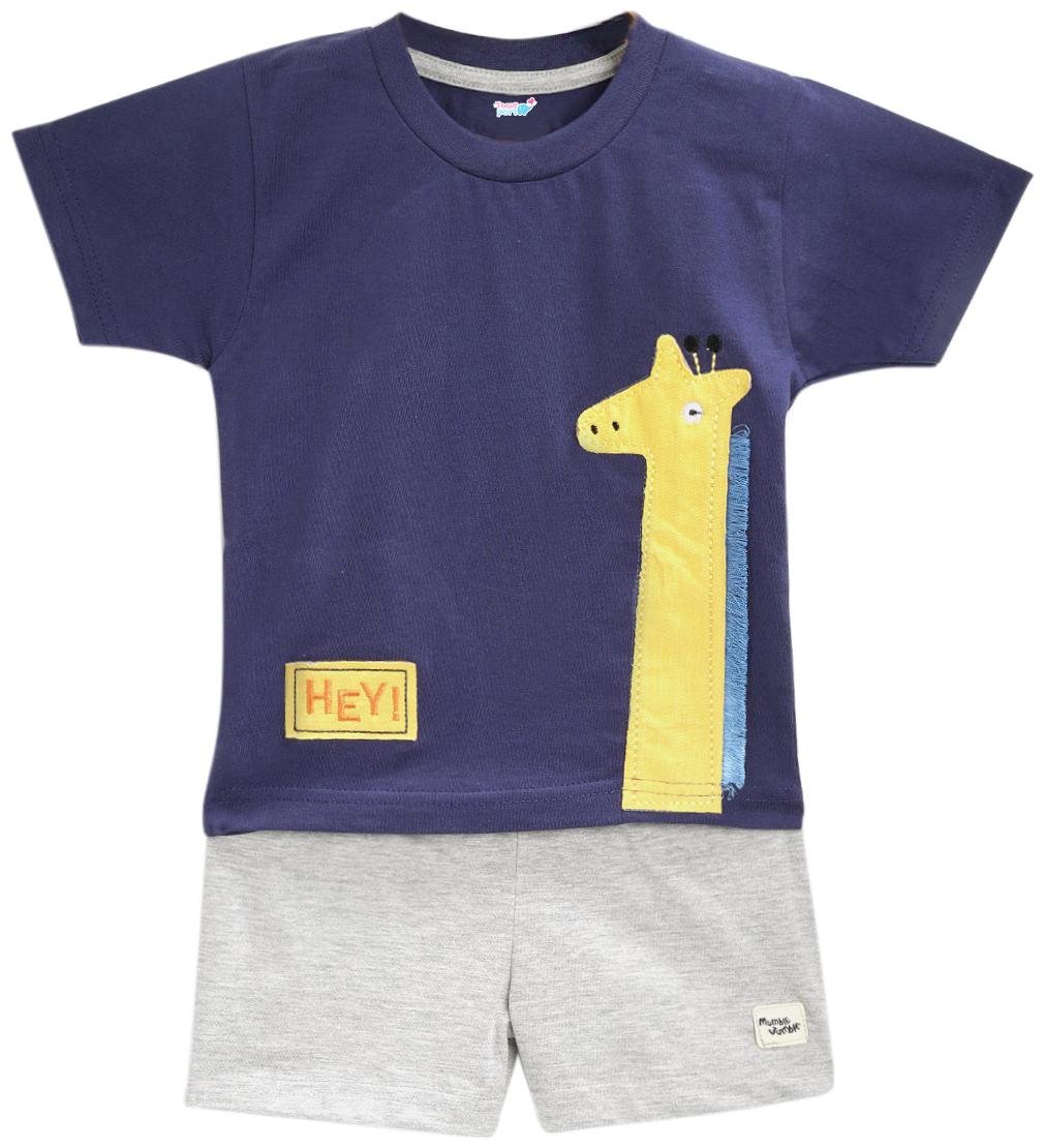 

TOONYPORT Baby boy Top bottom set - Blue Grey