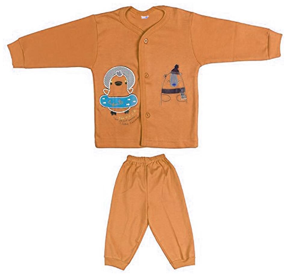 

TOONYPORT Unisex Top bottom set - Orange