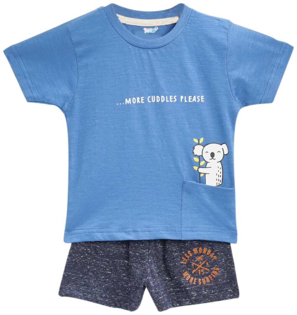 

TOONYPORT Baby boy Top bottom set - Blue Grey