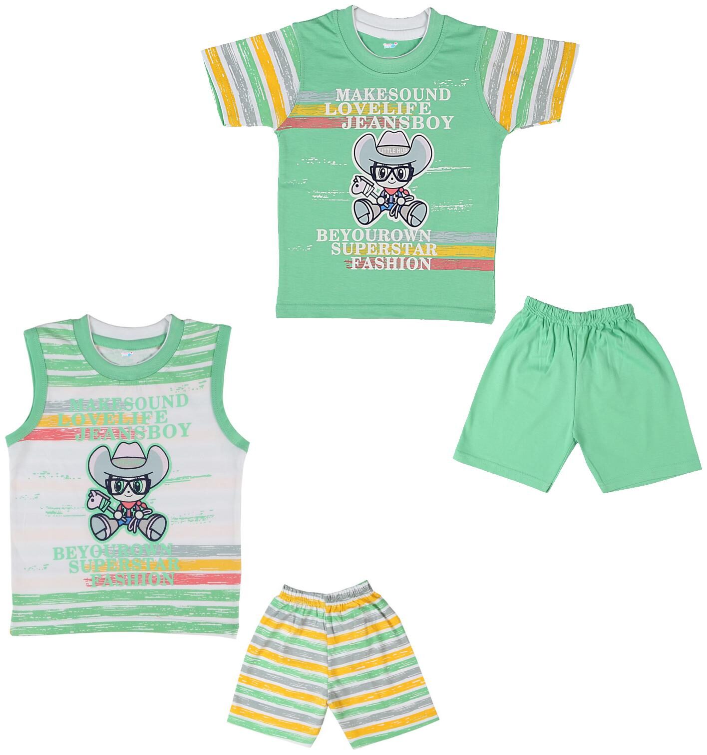 

TOONYPORT Baby boy Top bottom set - Multi