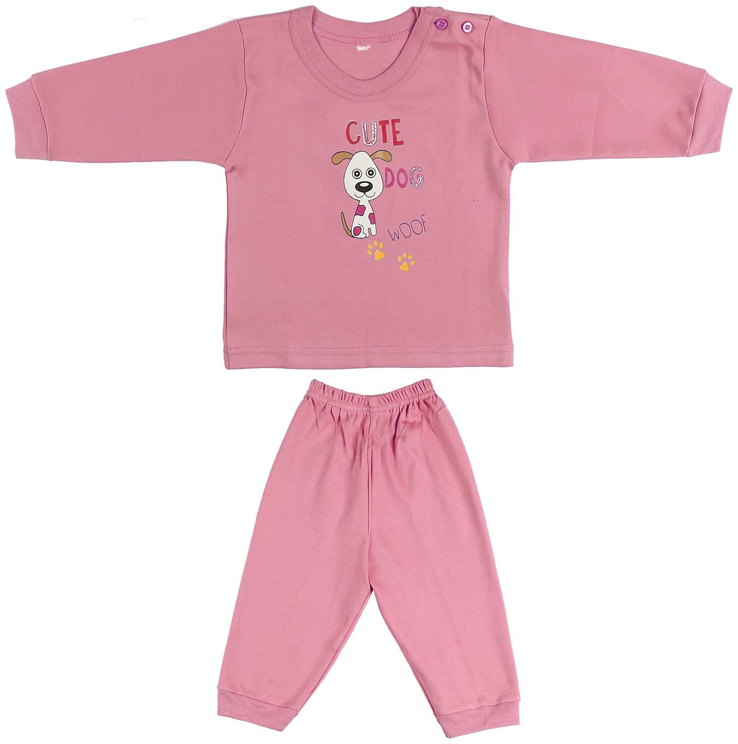 

TOONYPORT Unisex Top bottom set - Pink