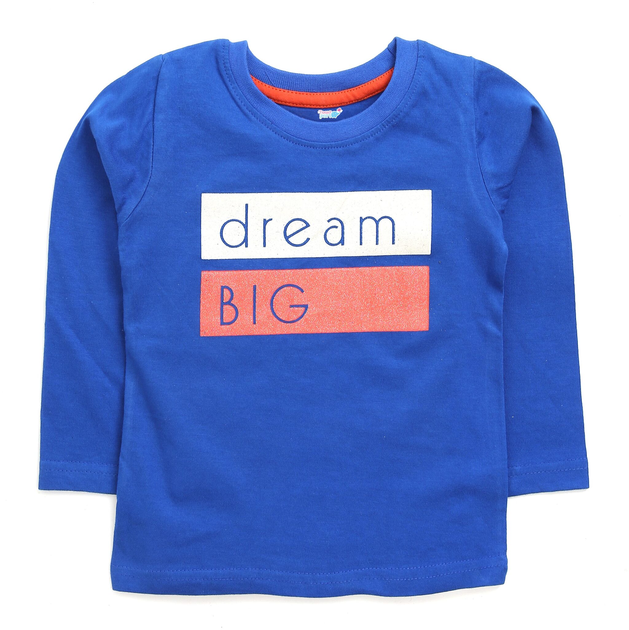 

TOONYPORT Cotton blend Printed T shirt for Baby Boy - Blue