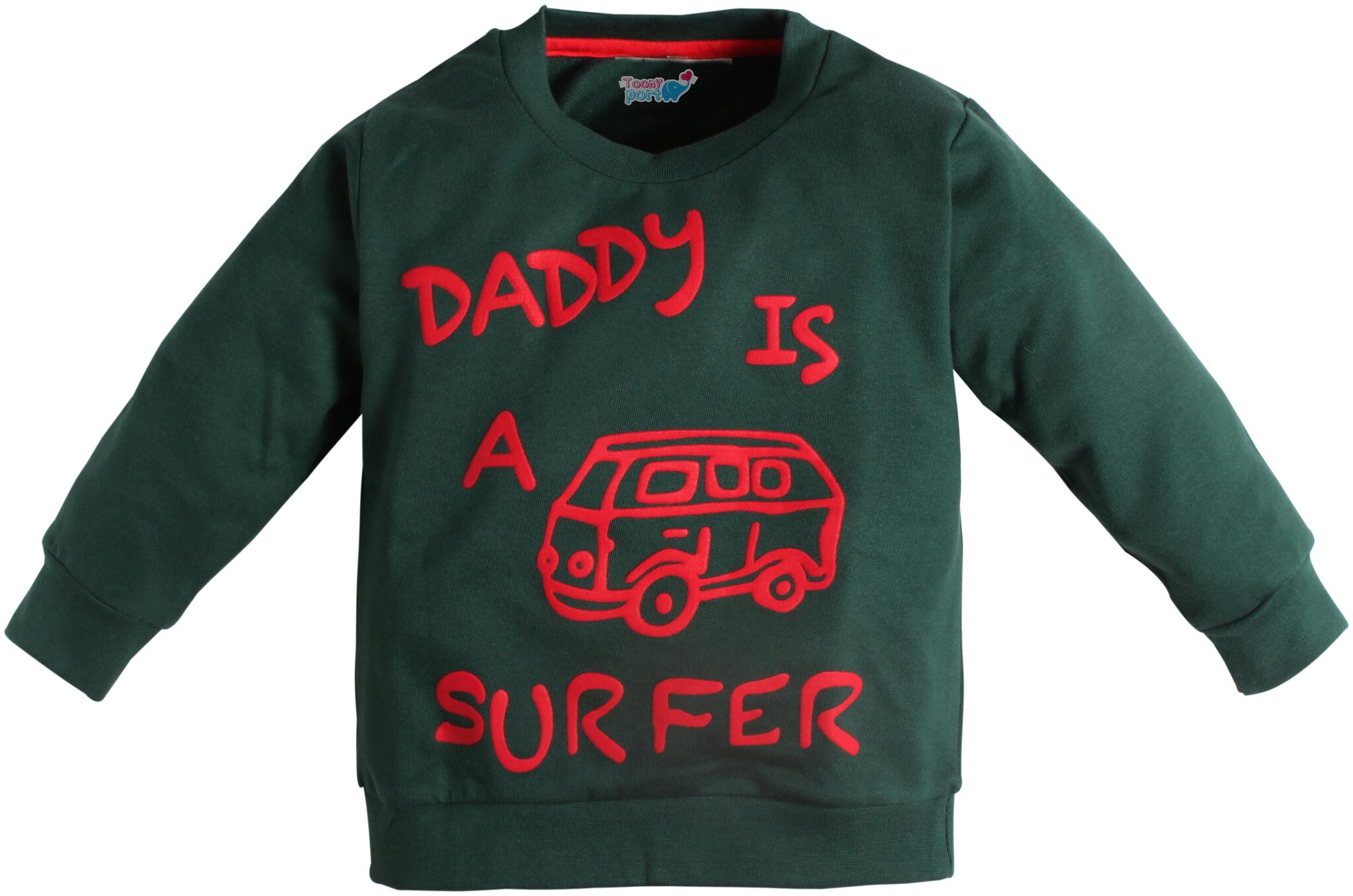 

TOONYPORT Cotton blend Printed T shirt for Baby Boy - Green