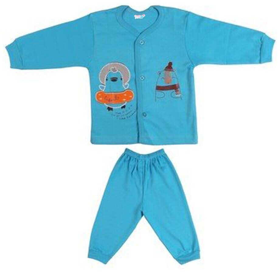 

TOONYPORT Unisex Top bottom set - Blue