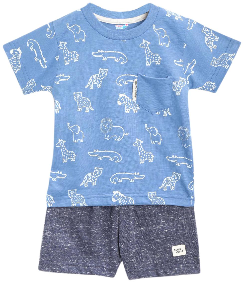 

TOONYPORT Unisex Top bottom set - Blue