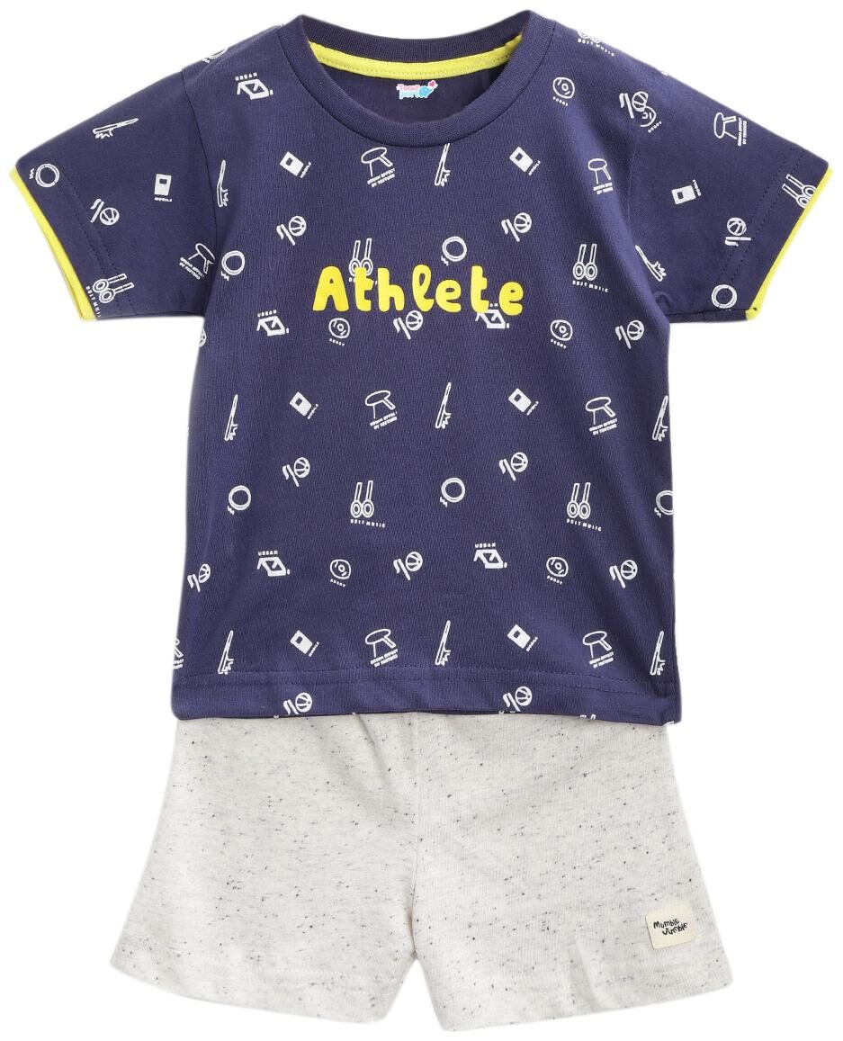

TOONYPORT Baby boy Top bottom set - Blue Grey