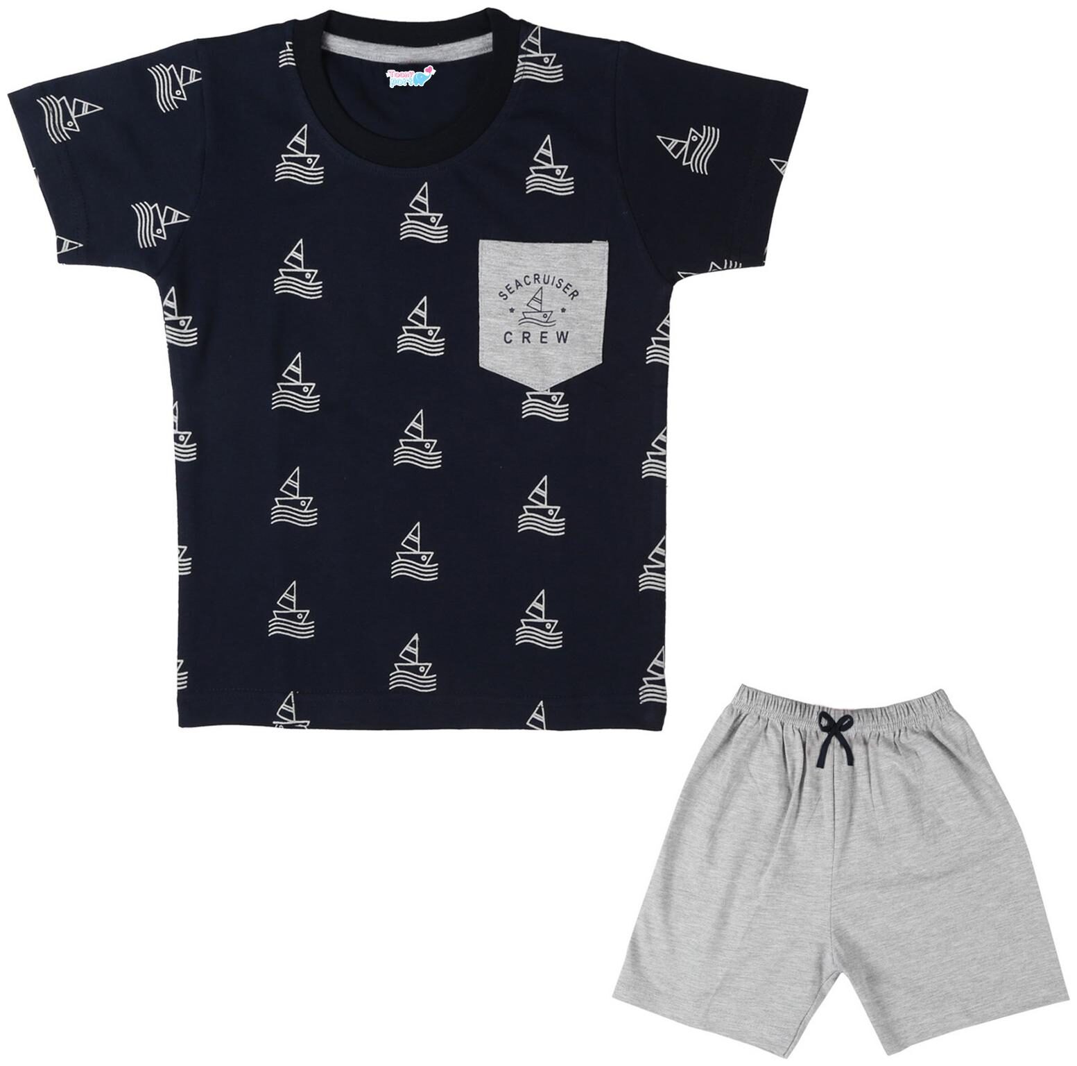 

TOONYPORT Baby boy Top bottom set - Blue