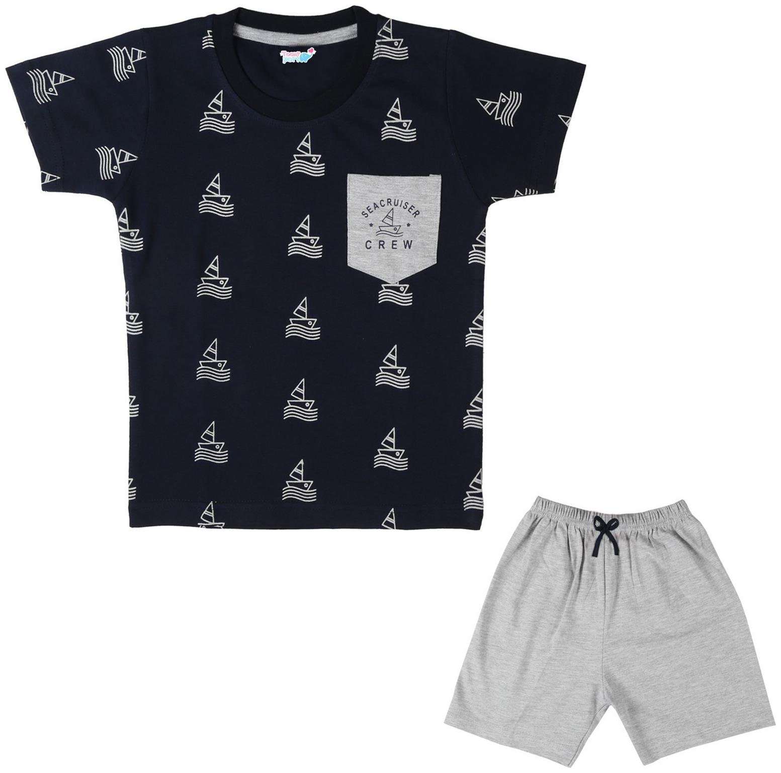 

TOONYPORT Baby boy Top bottom set - Blue
