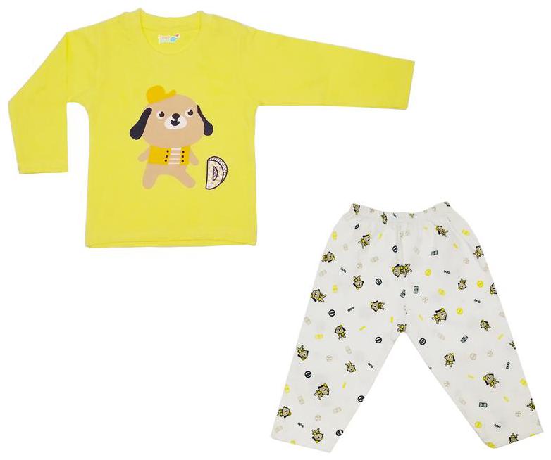 

TOONYPORT Baby boy Top bottom set - Yellow White