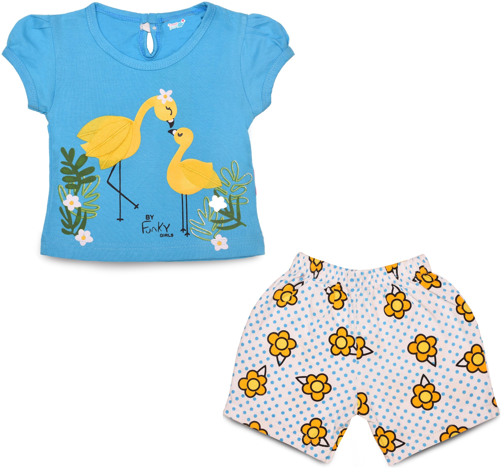 

TOONYPORT Baby girl Top bottom set - Blue