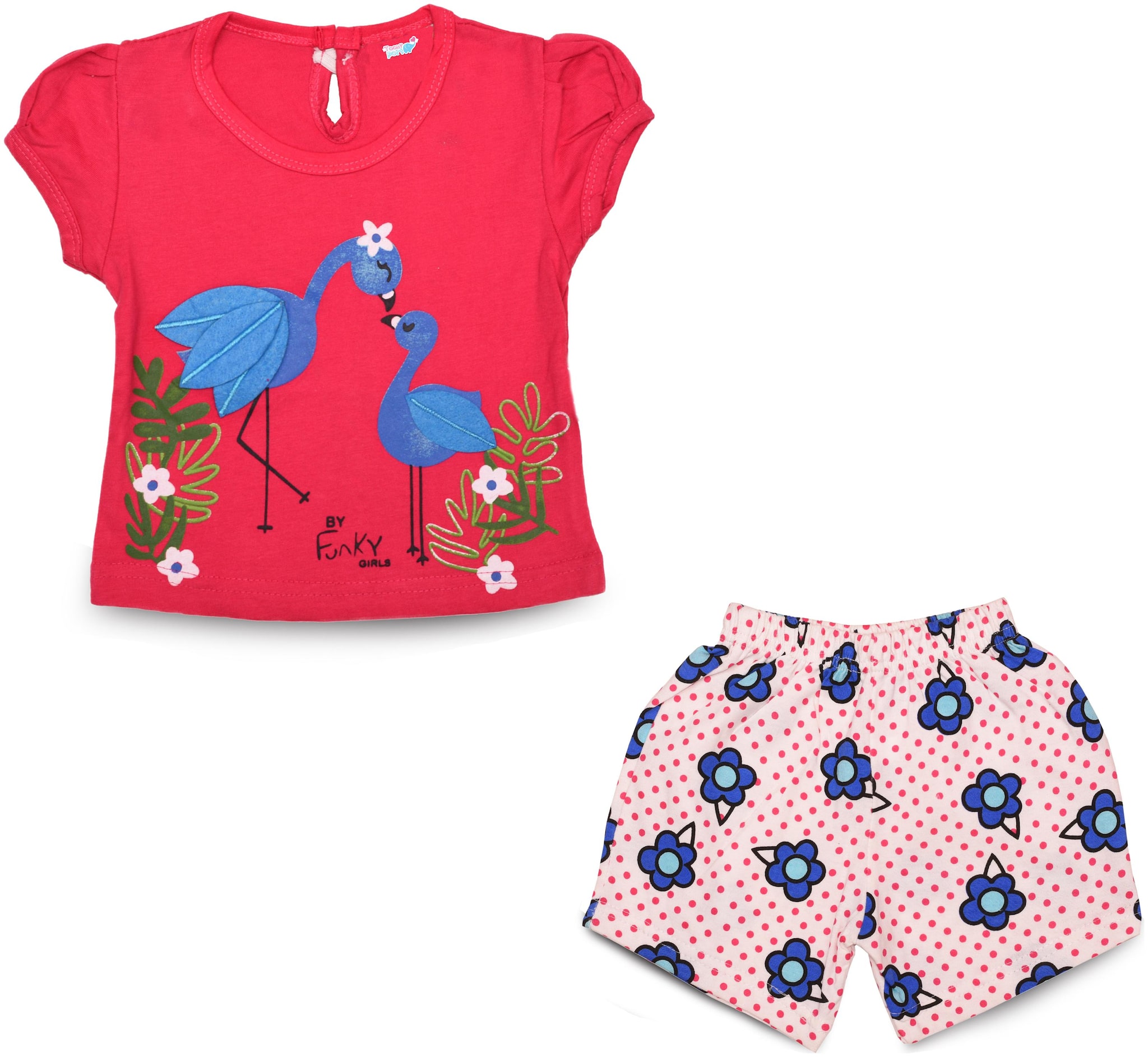 

TOONYPORT Baby girl Top bottom set - Pink