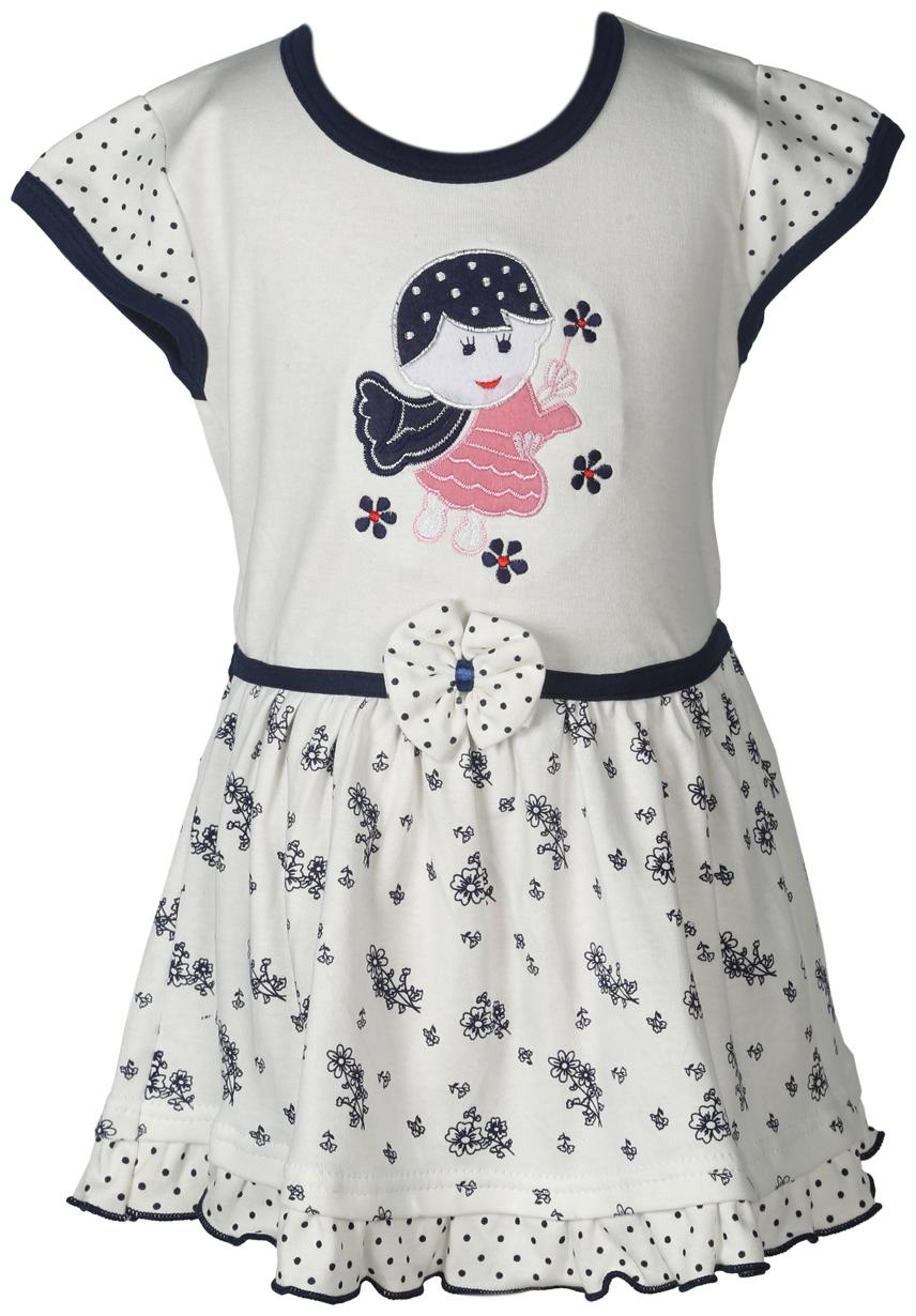 

TOONYPORT Baby girl Cotton blend Printed Princess frock - Blue