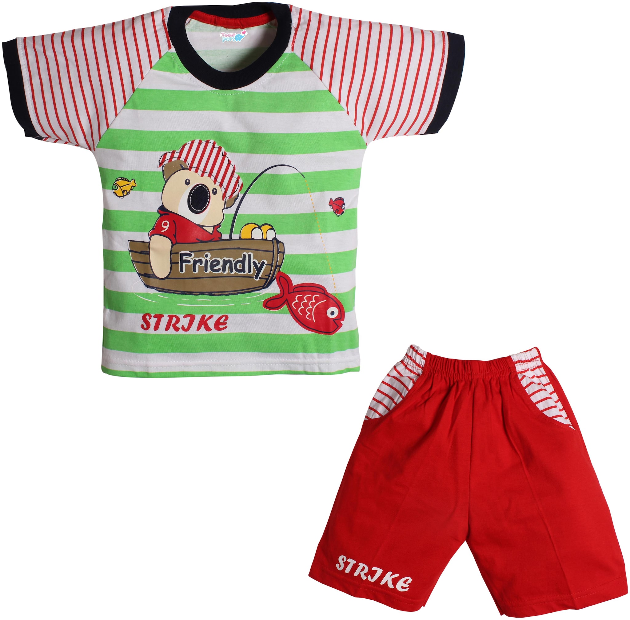 

TOONYPORT Baby boy Top bottom set - Green