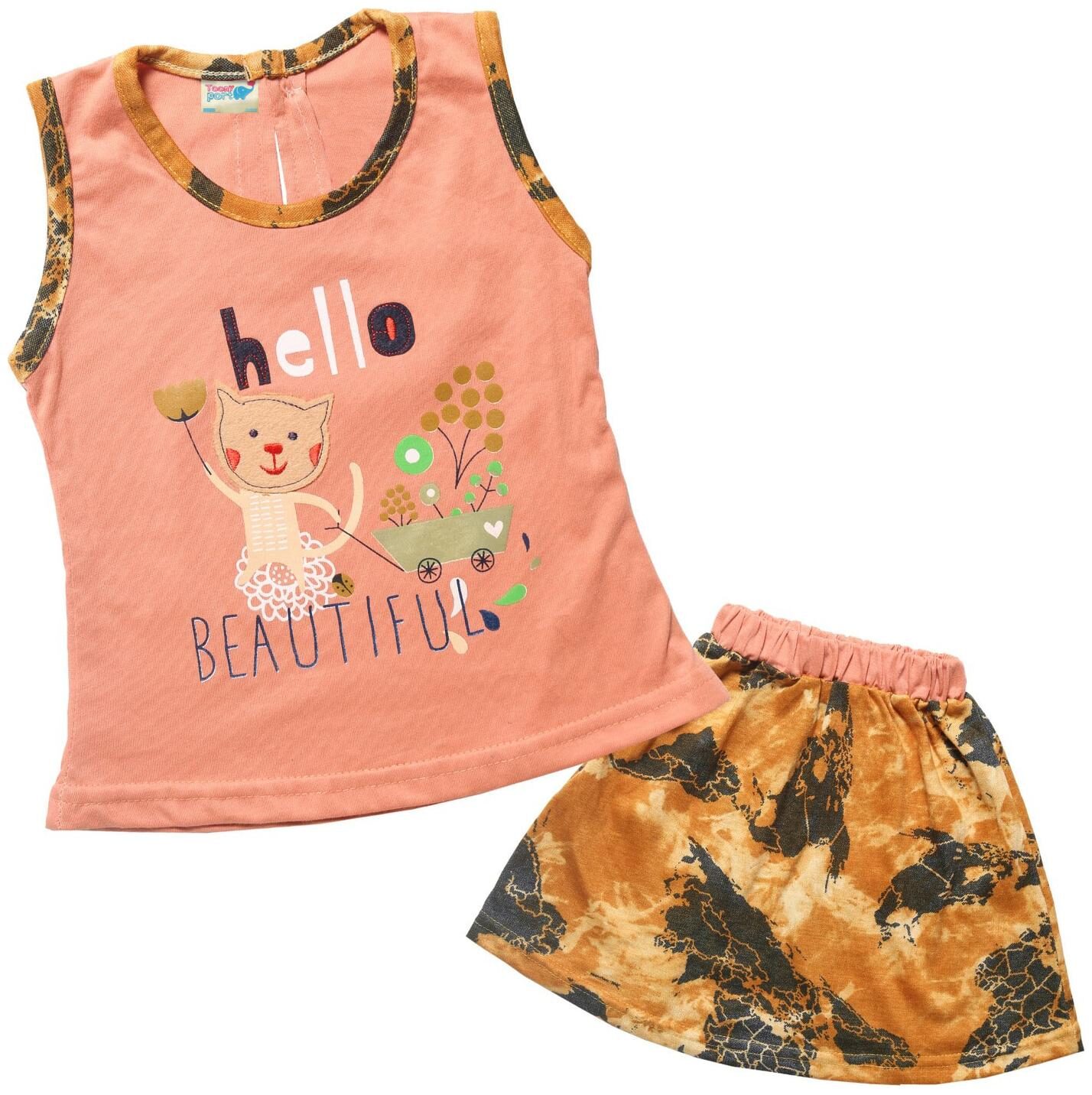 

TOONYPORT Baby girl Top bottom set - Orange
