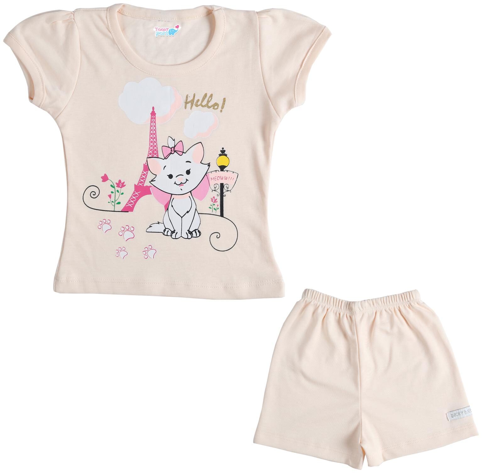 

TOONYPORT Baby girl Top bottom set - Orange