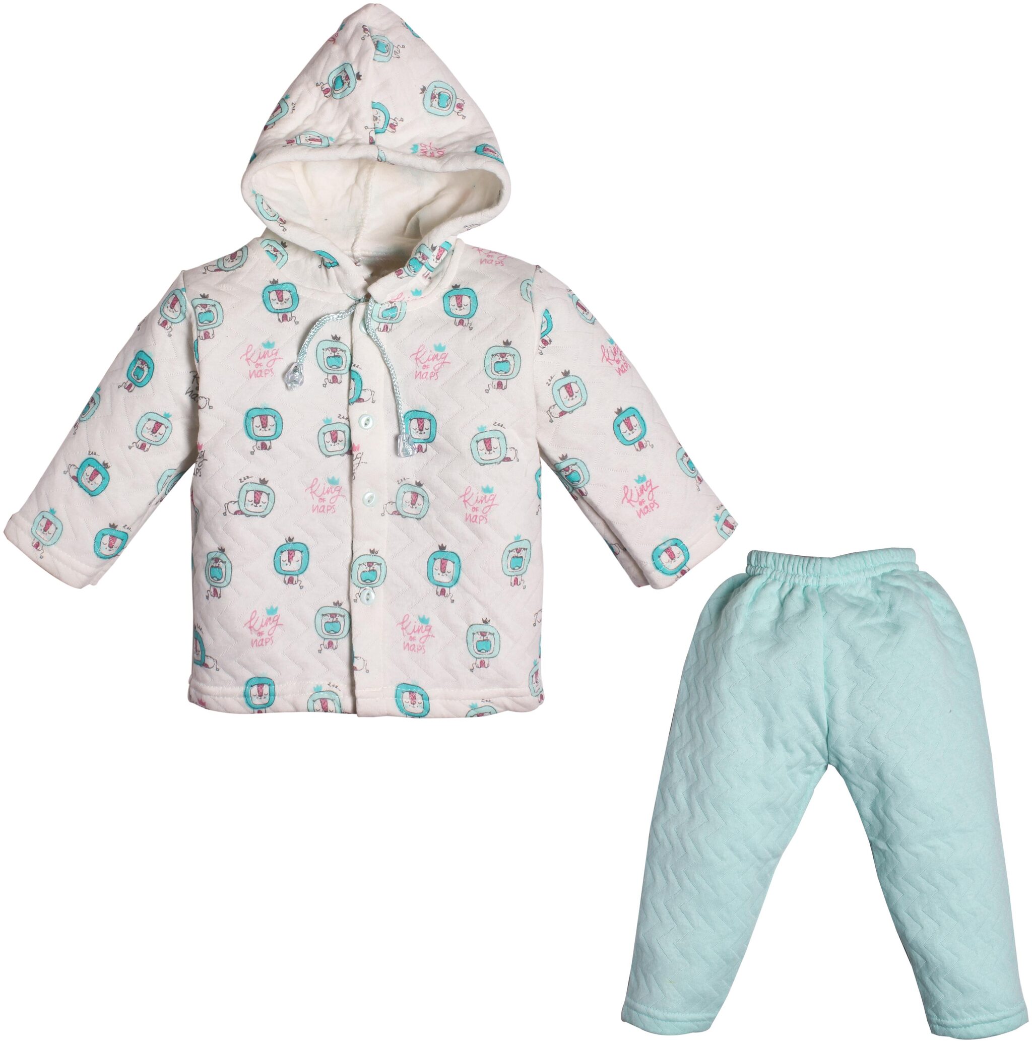 

TOONYPORT Unisex Top bottom set - Green White