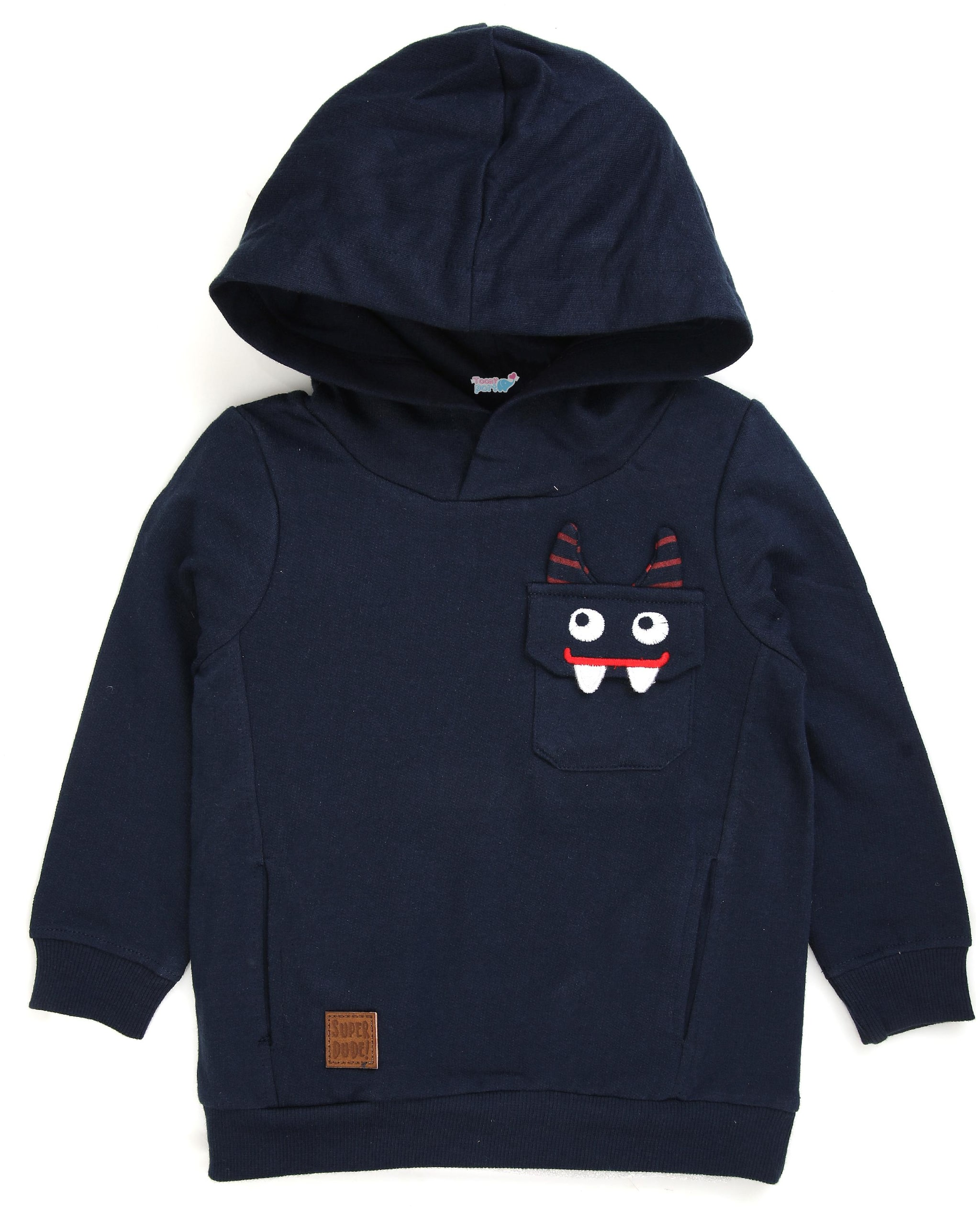 

TOONYPORT Cotton blend Printed T shirt for Baby Boy - Blue