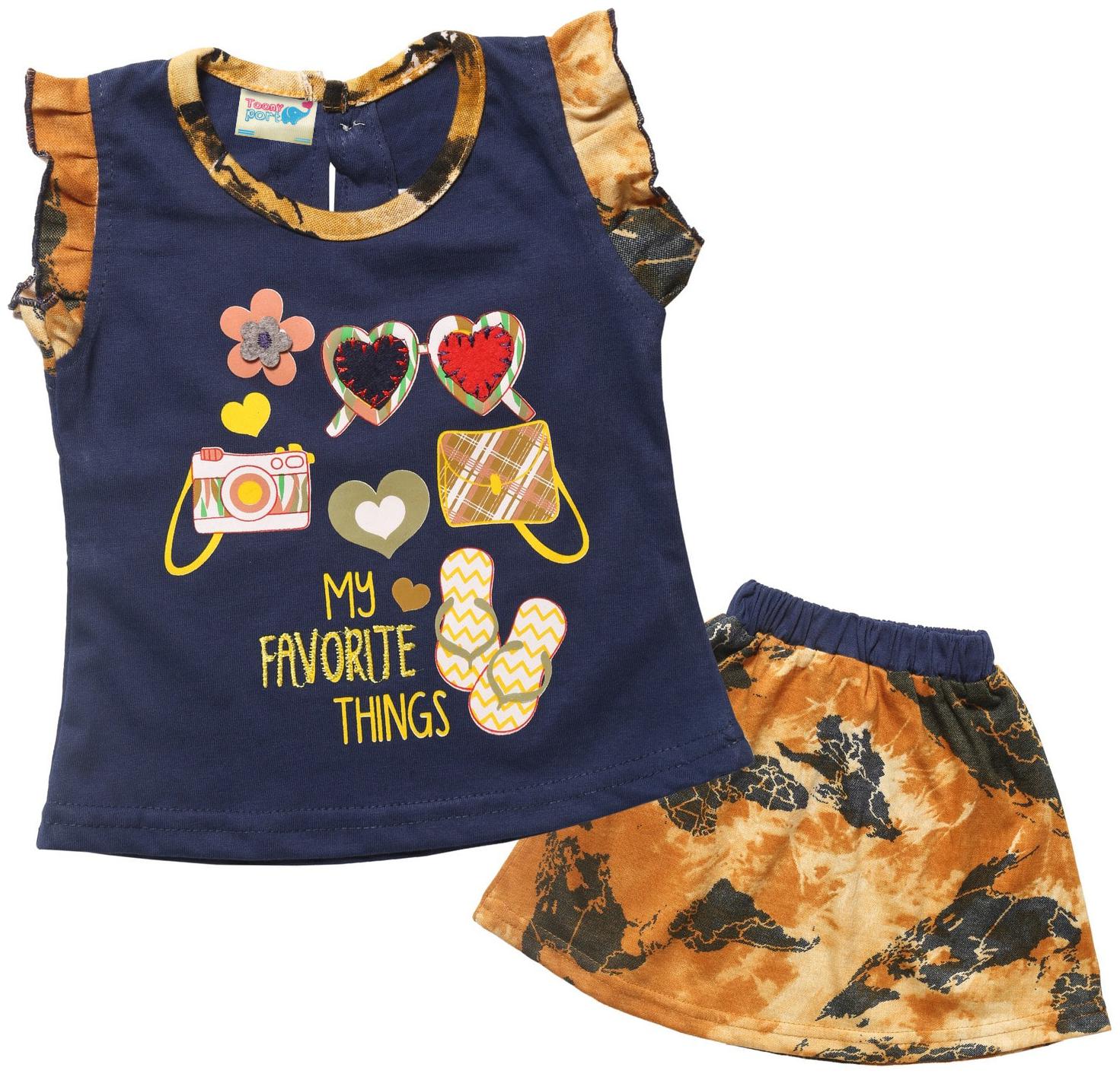 

TOONYPORT Baby girl Top bottom set - Blue